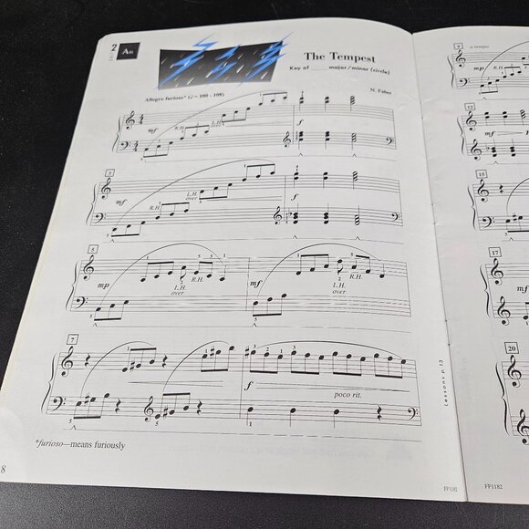 FJH Piano Lesson Sheet Music Books Level 2A-B 3A-B 4 5 Intermed Advanced Set 6 - Picture 13 of 16